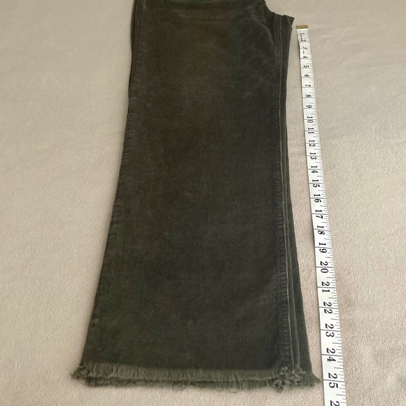 Express (Flying Monkey) High Rise Stretch Corduroy Jeans Size 10, Military Green - Picture 8 of 8